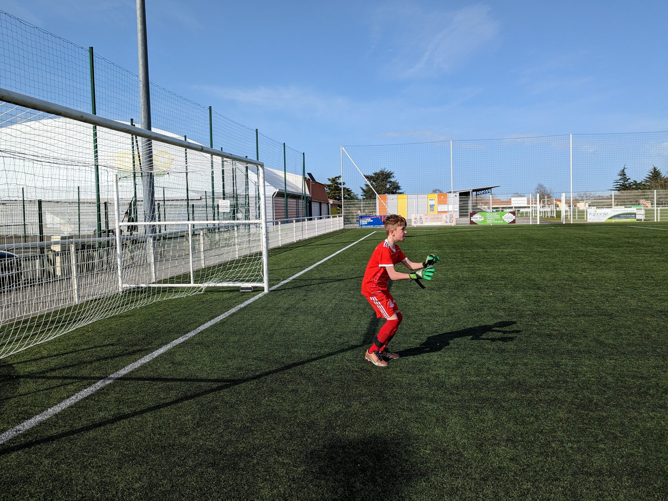 Nos U11 à l'oeuvre à l'entrainement