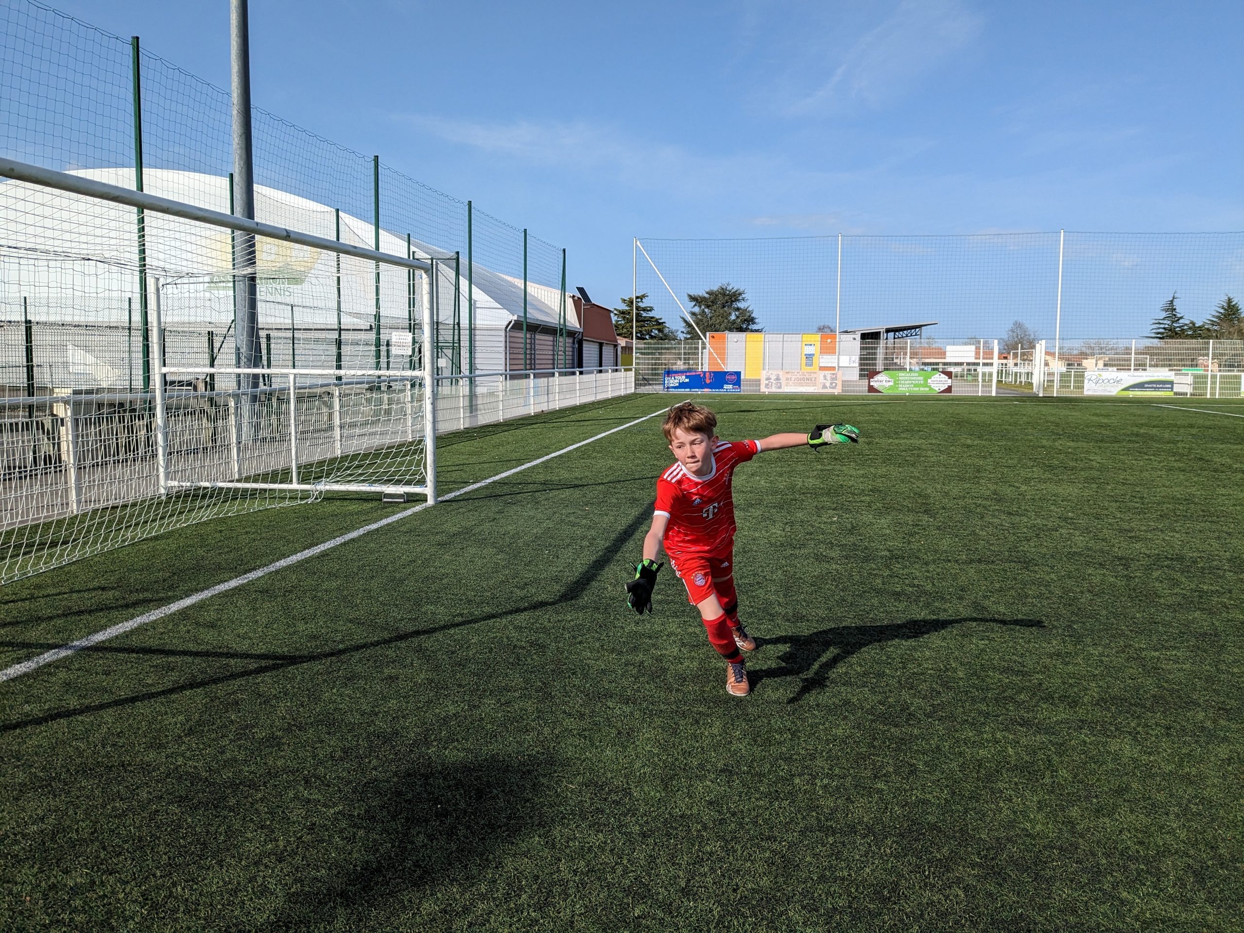 Nos U11 à l'oeuvre à l'entrainement