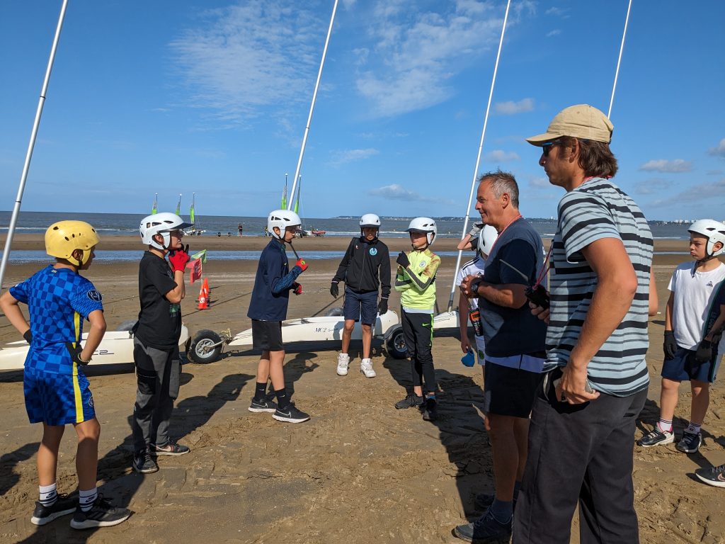 char à voile - stage foot