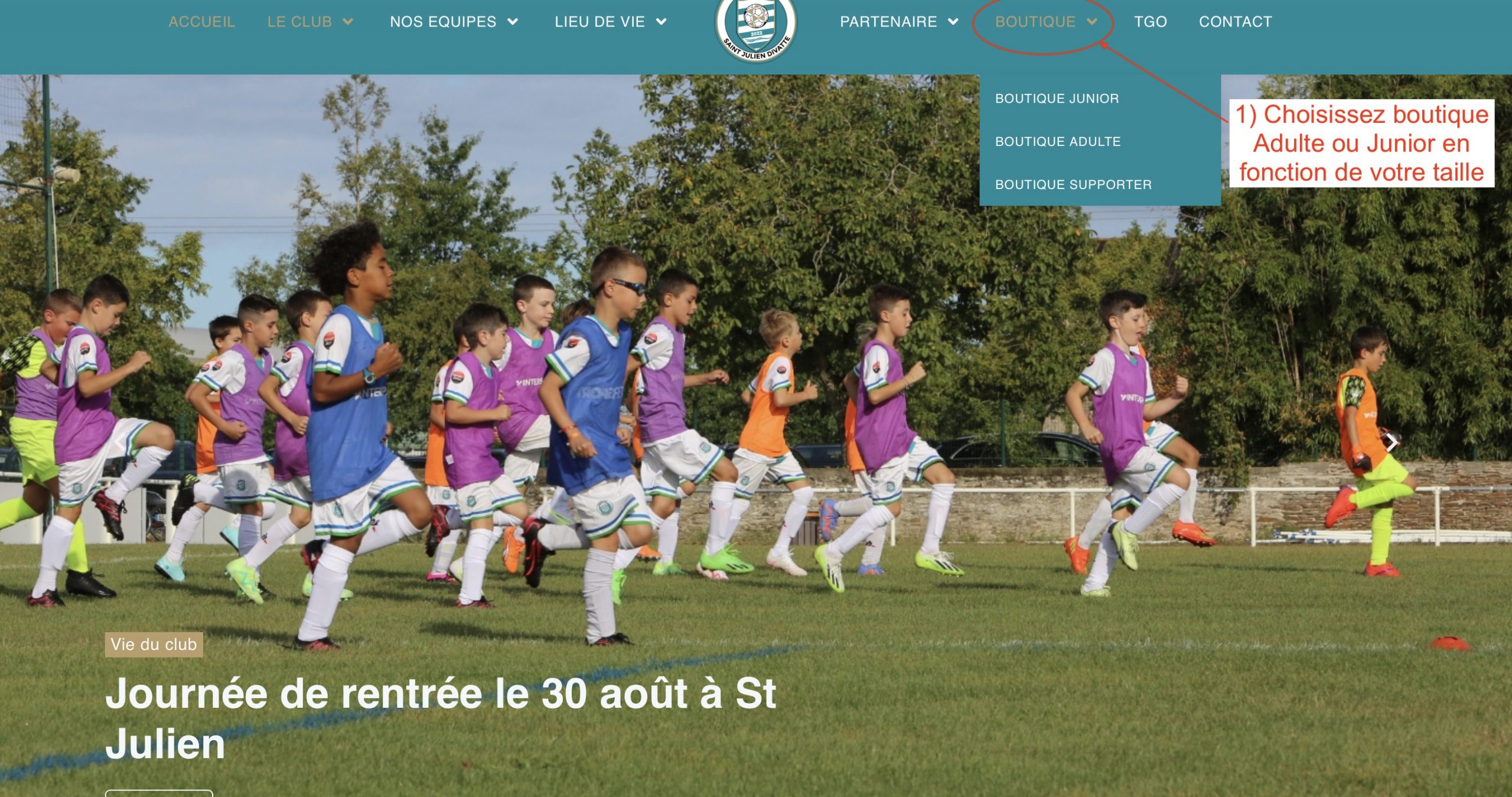 1) Cliquez sur le lien