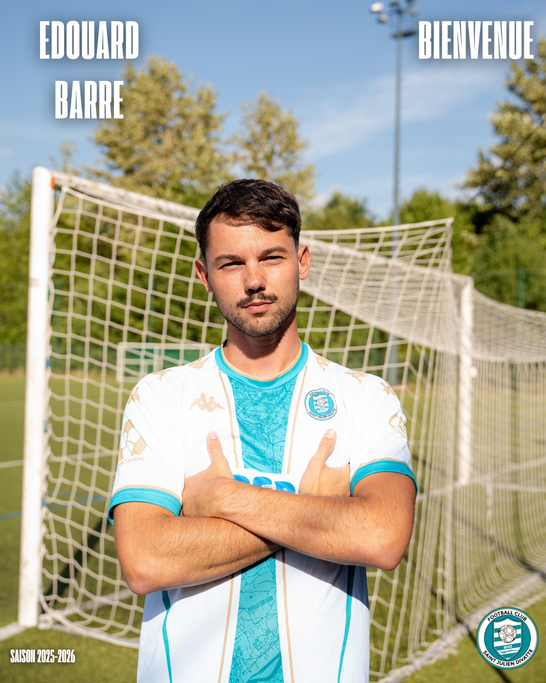 Édouard BARRE, 25 ans, en provenance du Vendée les Herbiers Football