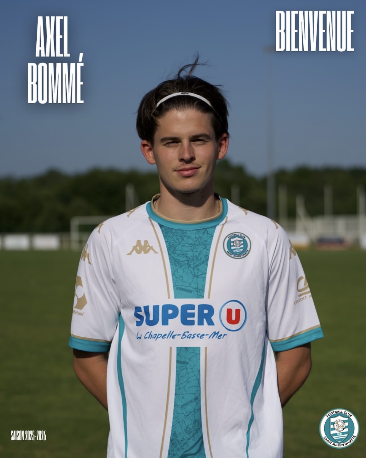 Axel BOMME, 22 ans, en provenance de l'USSA Vertou