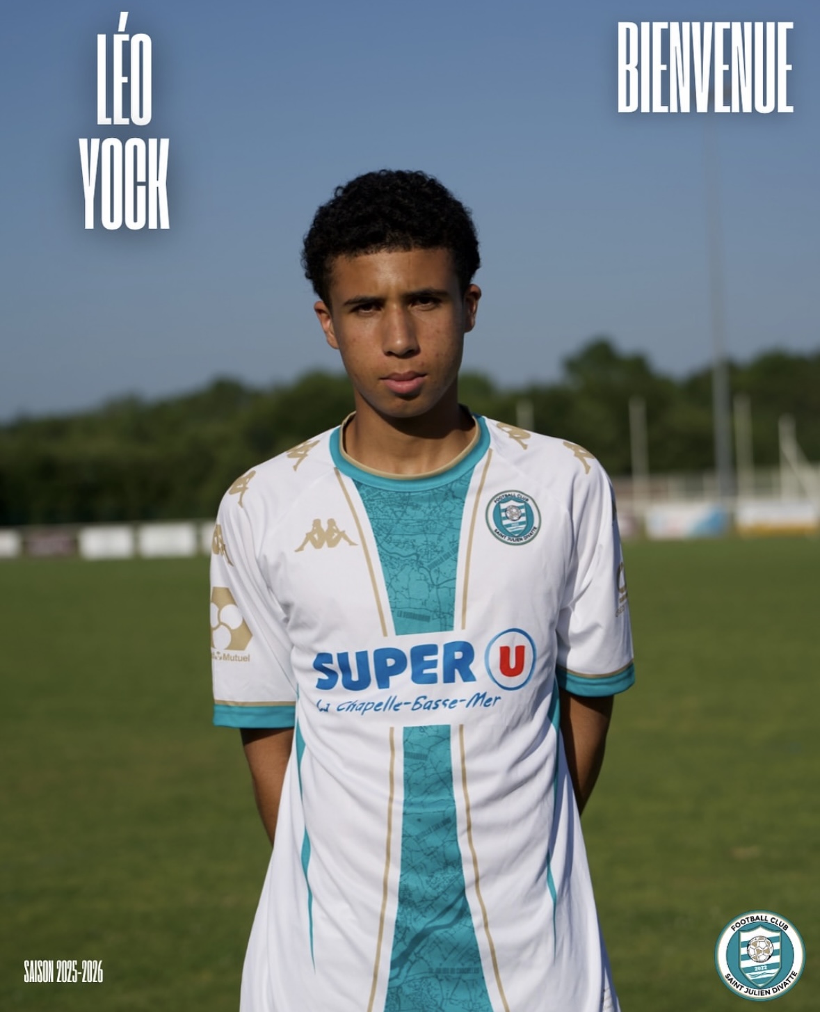 Léo YOCK, 18 ans, en provenance d'Oudon Couffé FC