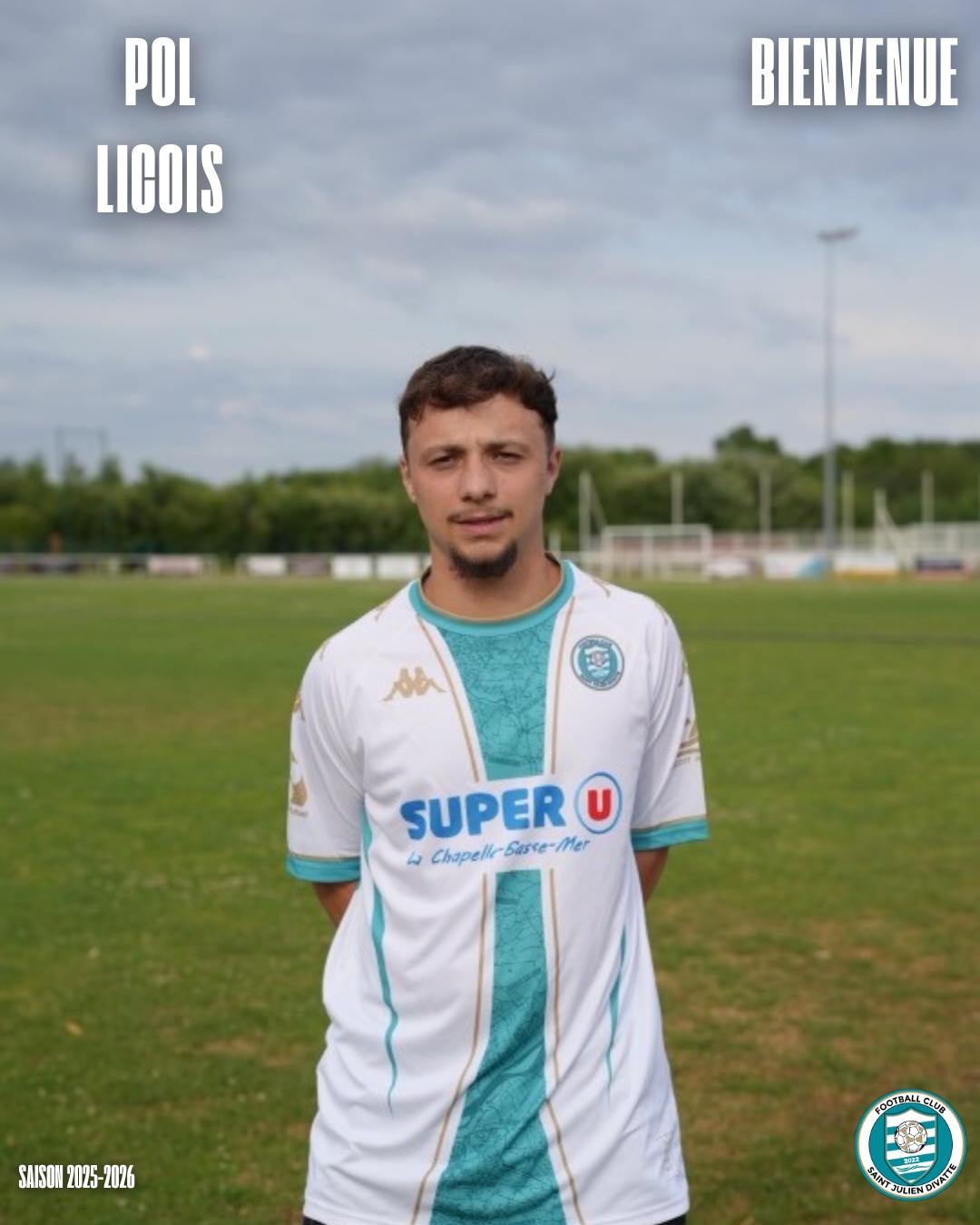 Pol LICOIS, 18 ans, en provenance de l'USJA Carquefou