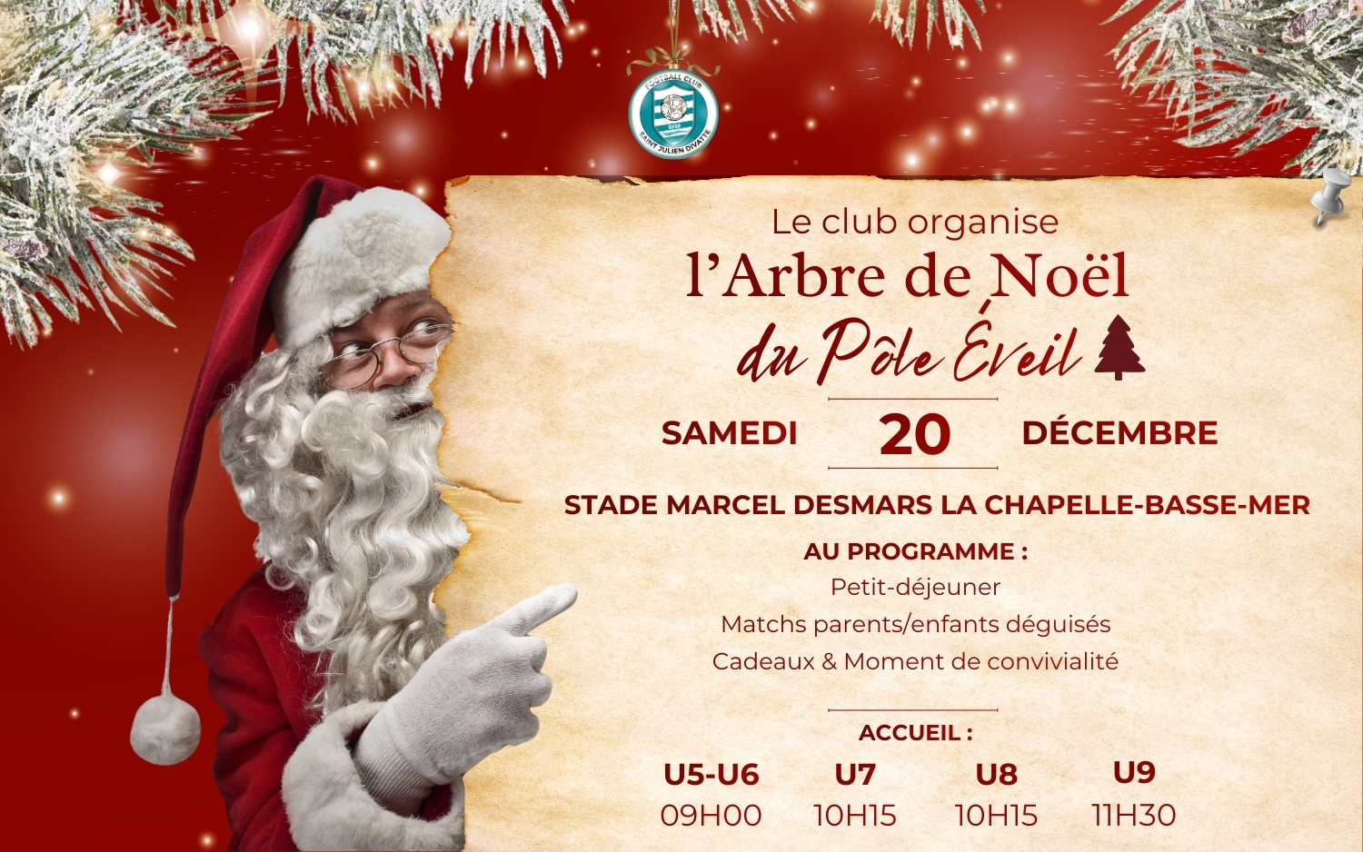 L’arbre de Noël du Pôle Éveil : un moment de convivialité et de partage